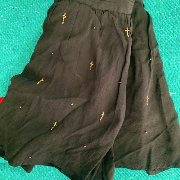 TOPSHOP black skirt with beaded crosses size US 6/UK 10 - Picture 4 of 4